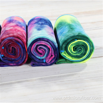 High quality Microfiber tie dye yoga towel